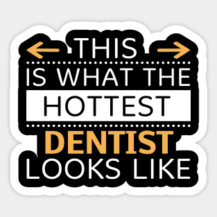 Dentist Looks Like Creative Job Typography Design Sticker